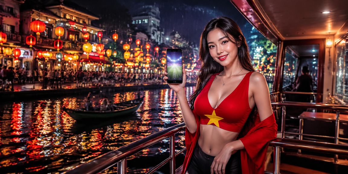 Người chơi Hà Nội trải nghiệm casino trên điện thoại di động dưới ánh đèn lồng rực rỡ