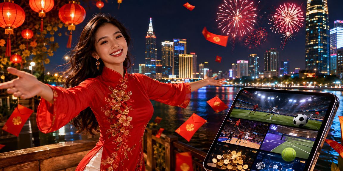Người dùng TP. Hồ Chí Minh theo dõi kết quả cá cược trong đêm lễ hội